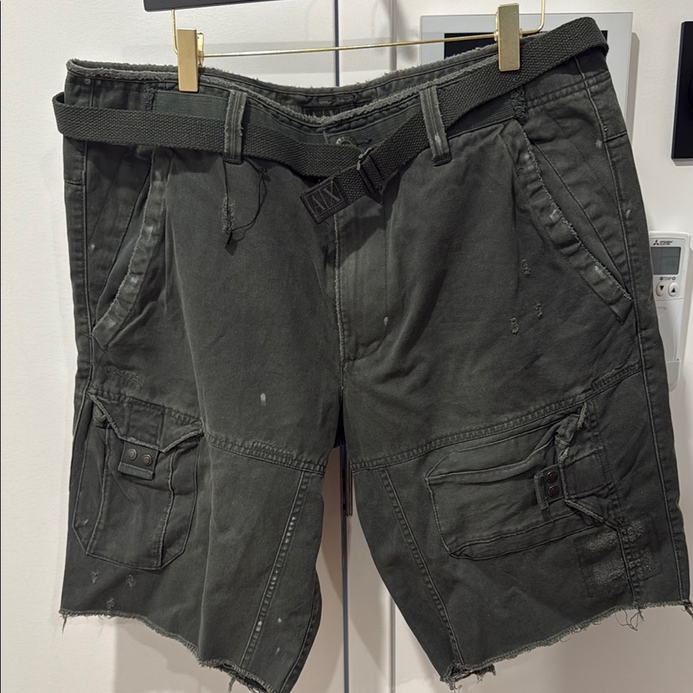 Men's Green Cargo Shorts